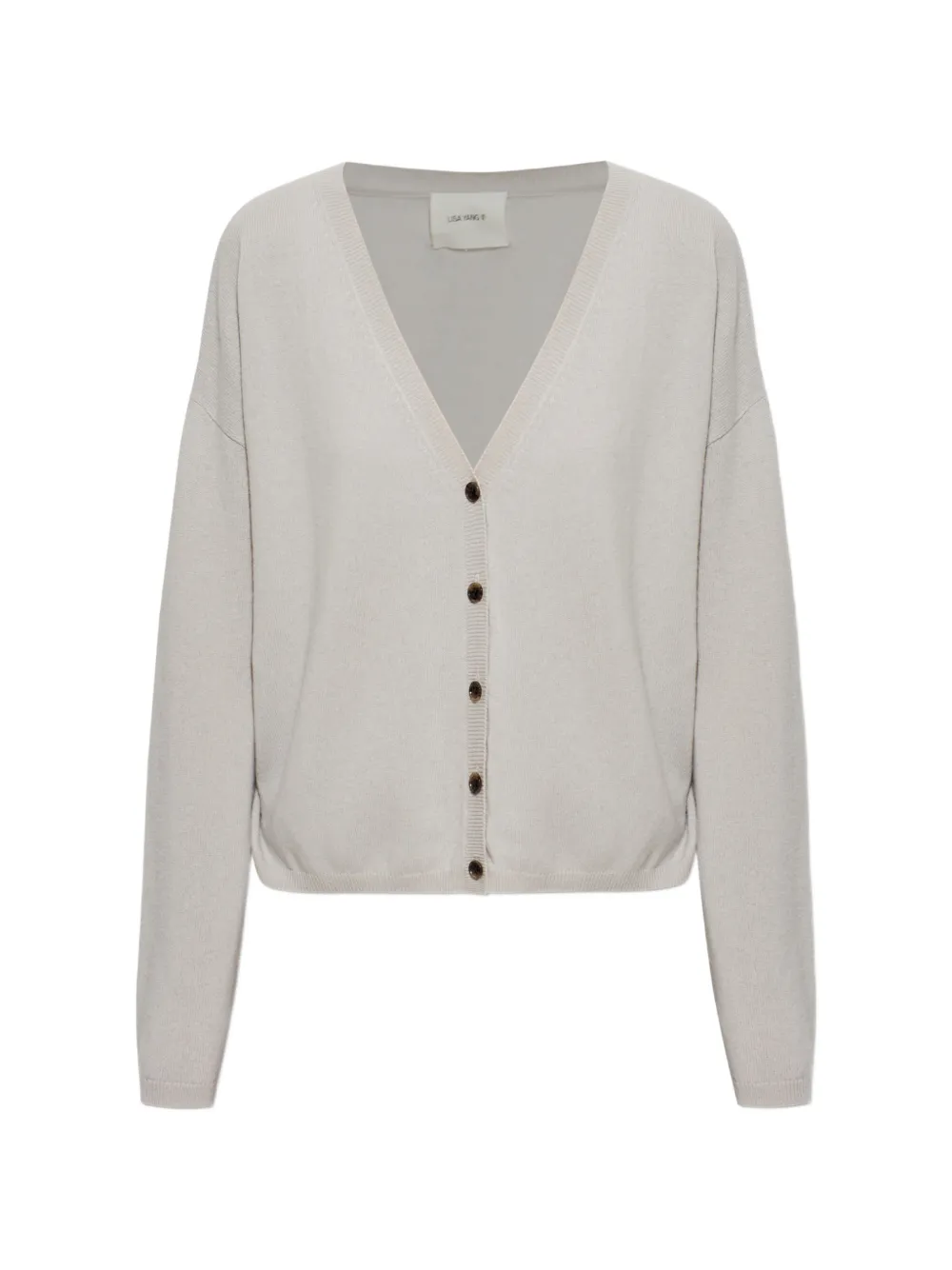 Lisa Yang Abby V-neck cardigan - Grigio