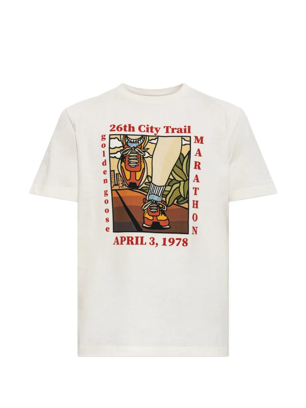 Golden Goose graphic-print T-shirt - Toni neutri