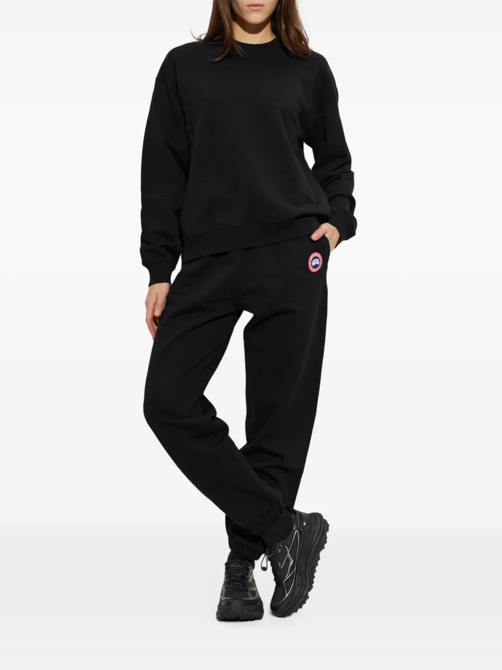 Canada Goose Wander sweater met logopatch Zwart