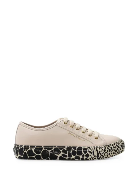 Gancini printed sneakers