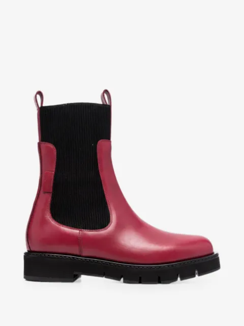 ribbed Chelsea boots