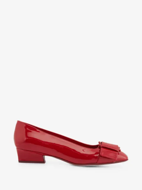 Bessie patent-leather pumps