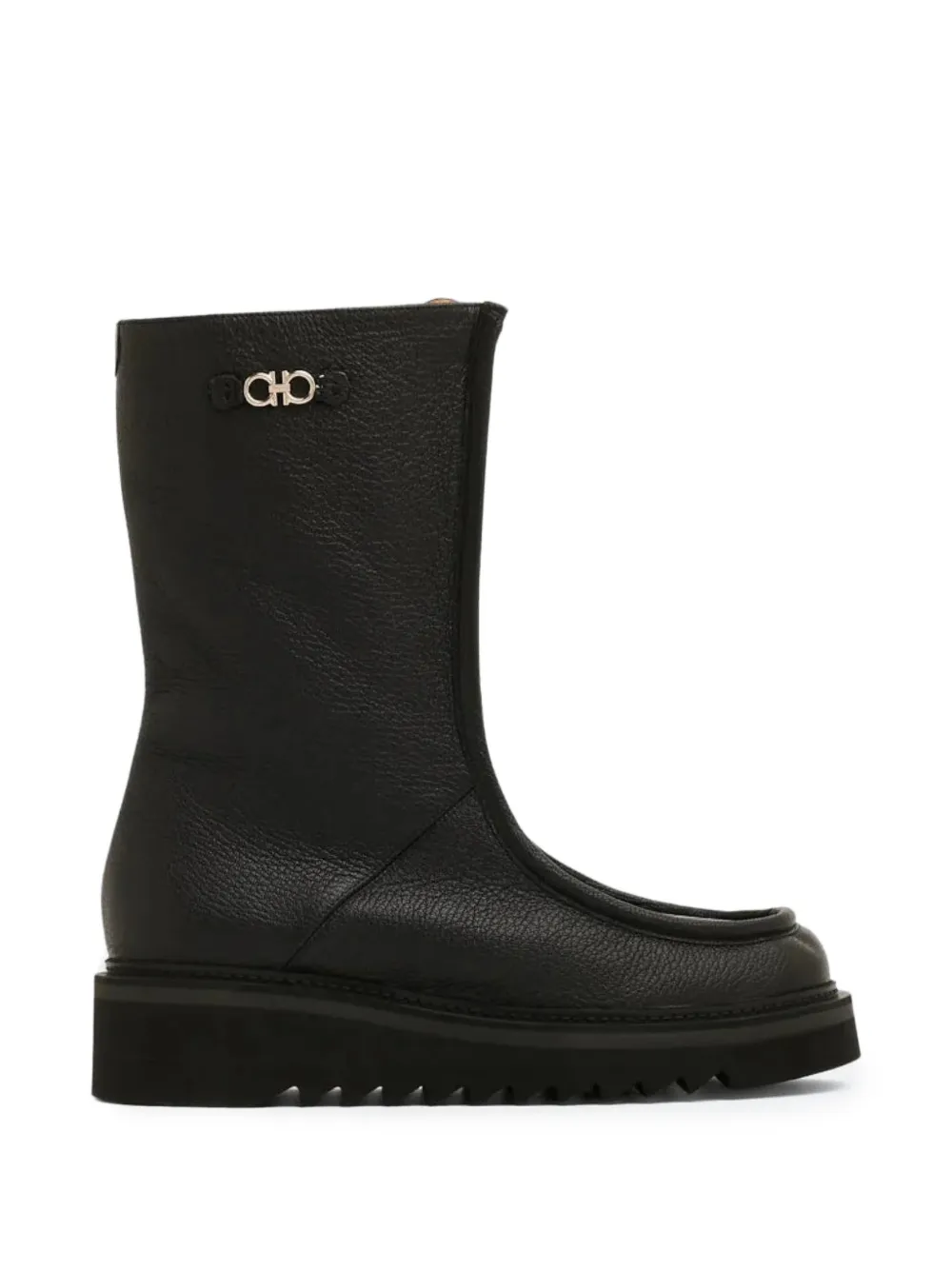 Ferragamo Eurialo logo-plaque boots Zwart