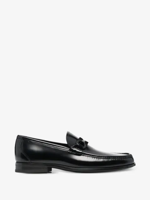 Ferragamo Gancini leather loafers
