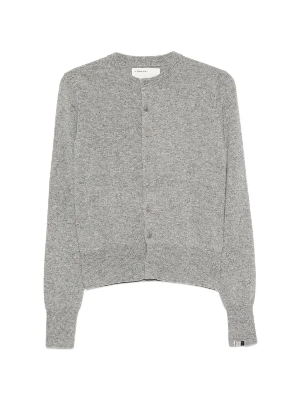 Extreme Cashmere Little 2 Button-up Slim-fit Cardigan in Grey