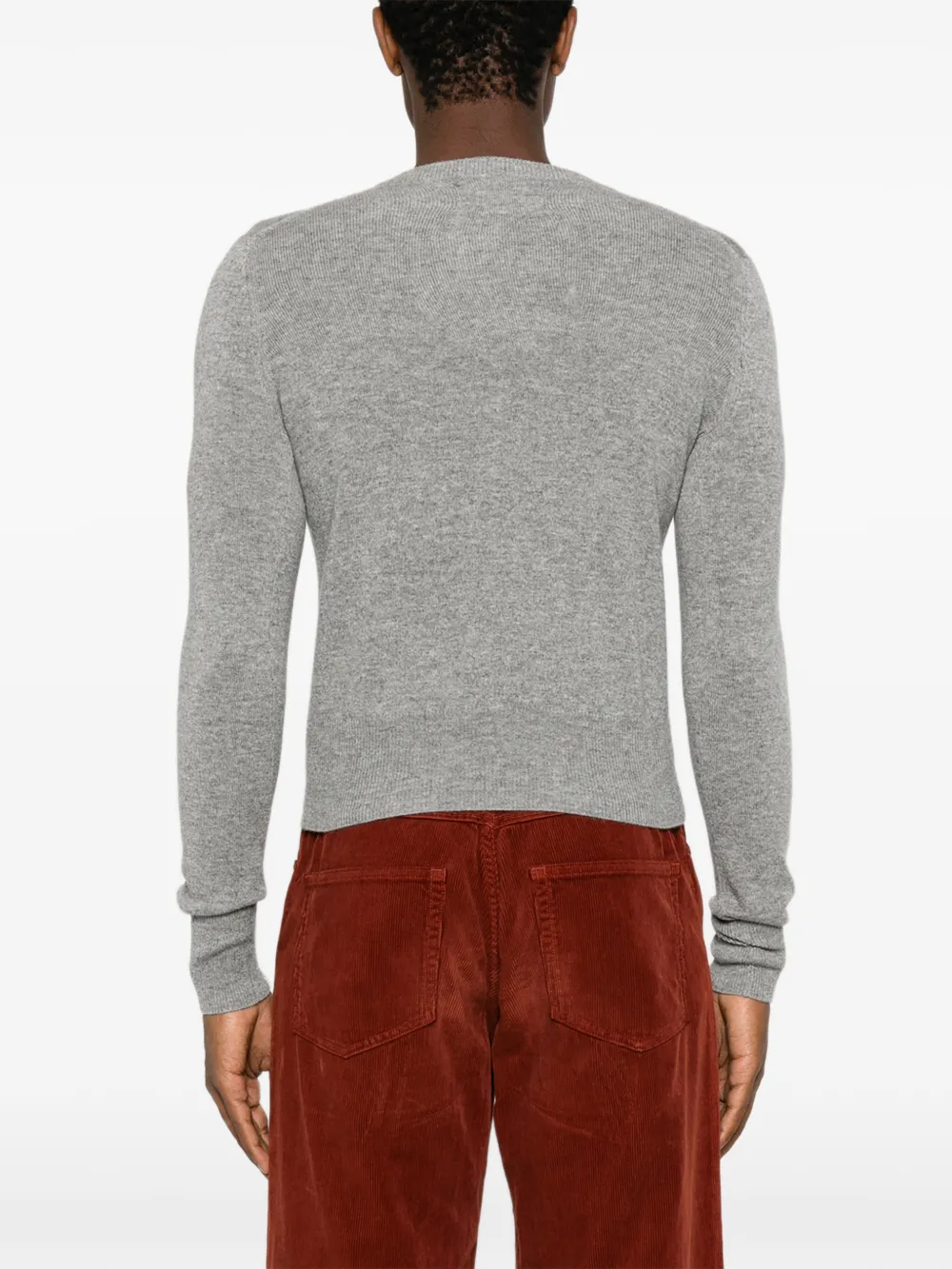extreme cashmere Little 2 Button-up Slim-fit Cardigan in Grey, view 4