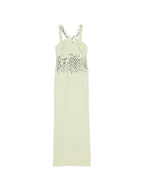 JEAN-LOUIS SABAJI baguette-embroidered maxi dress