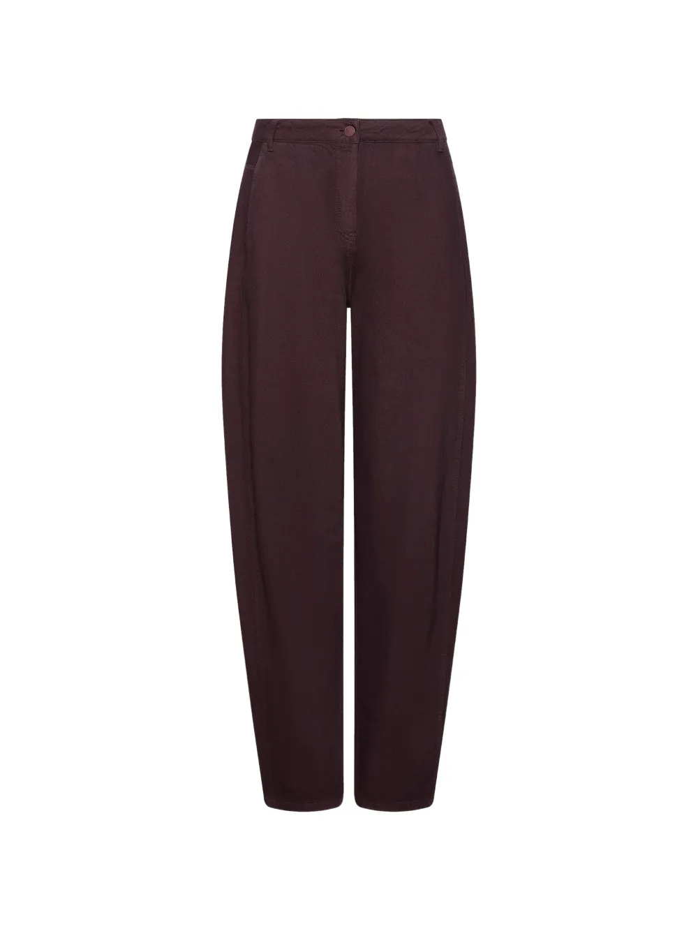 Marella cinched-back barrel-leg jeans - Viola