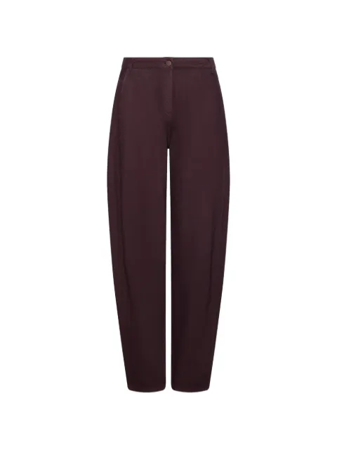 Marella cinched-back barrel-leg jeans