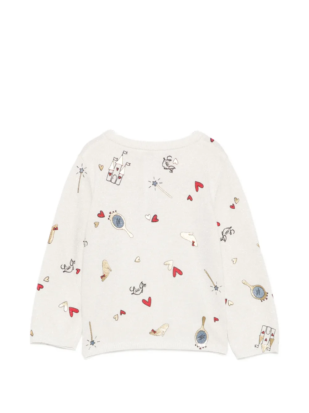 Liu Jo Kids Vest met print Beige