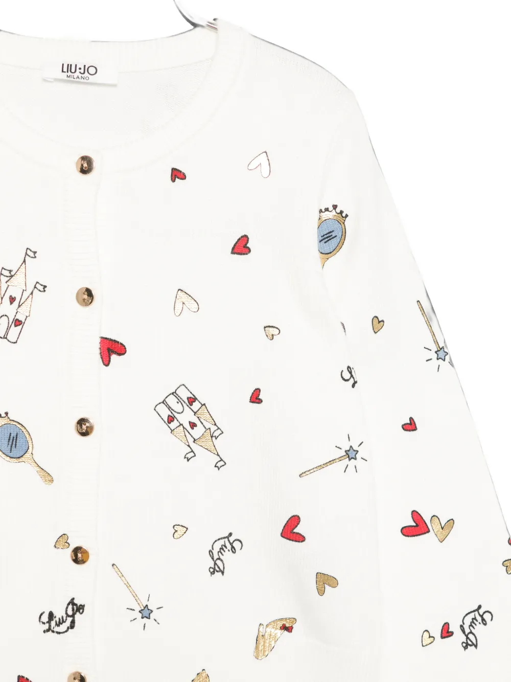 Liu Jo Kids Button-up vest Wit