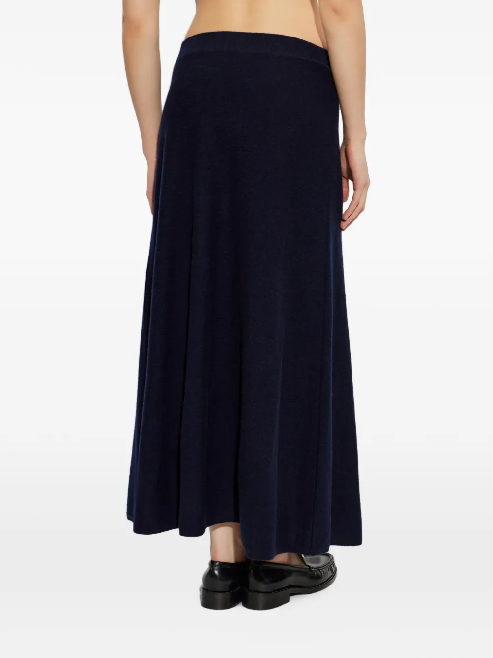 Lisa Yang Torie Cashmere Maxi Skirt in Blue, view 4
