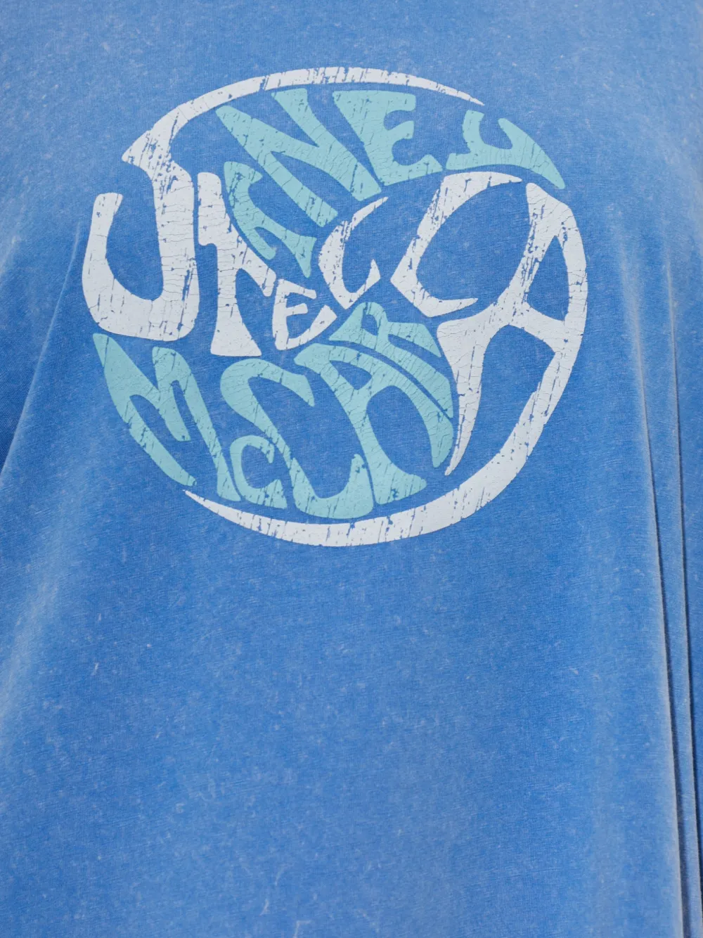 Stella McCartney T-shirt met logoprint Blauw