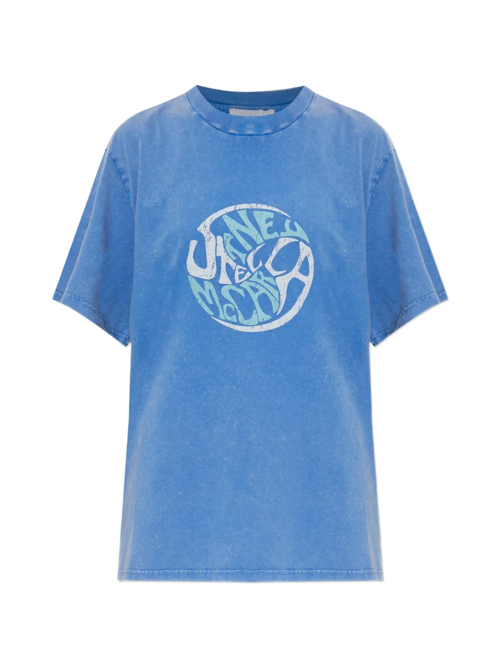 Stella McCartney logo-print T-shirt - Blau