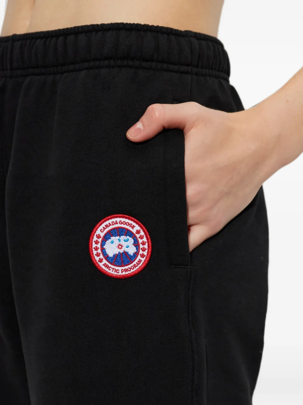 Canada Goose Wander Logo-patch Track Pants in Black, view 5