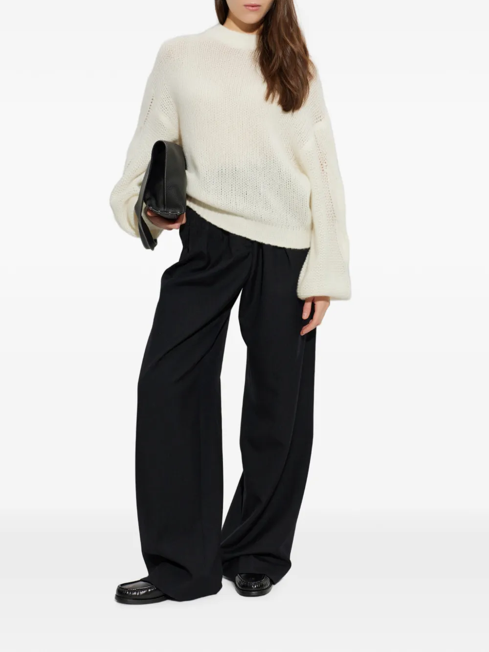 Lisa Yang Runi kabelgebreide trui Beige