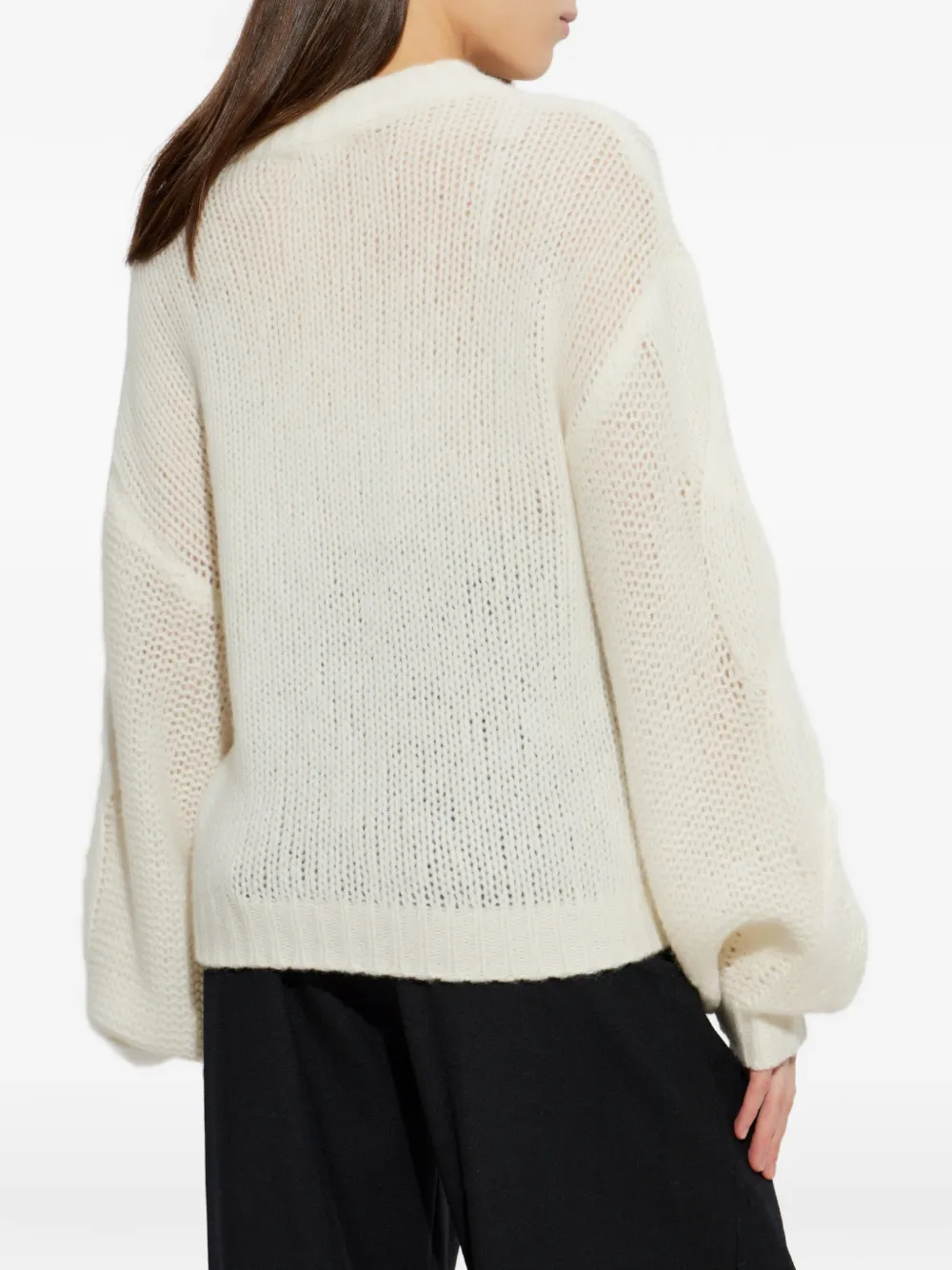 Lisa Yang Runi kabelgebreide trui Beige