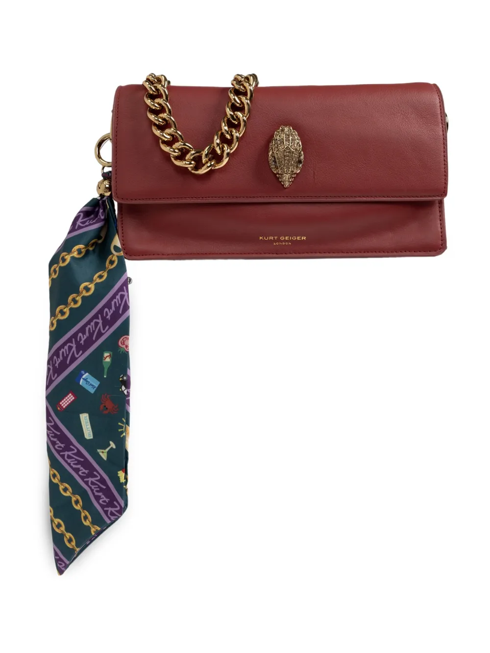 Kurt Geiger London Sloane Soft shoulder bag - Rosso
