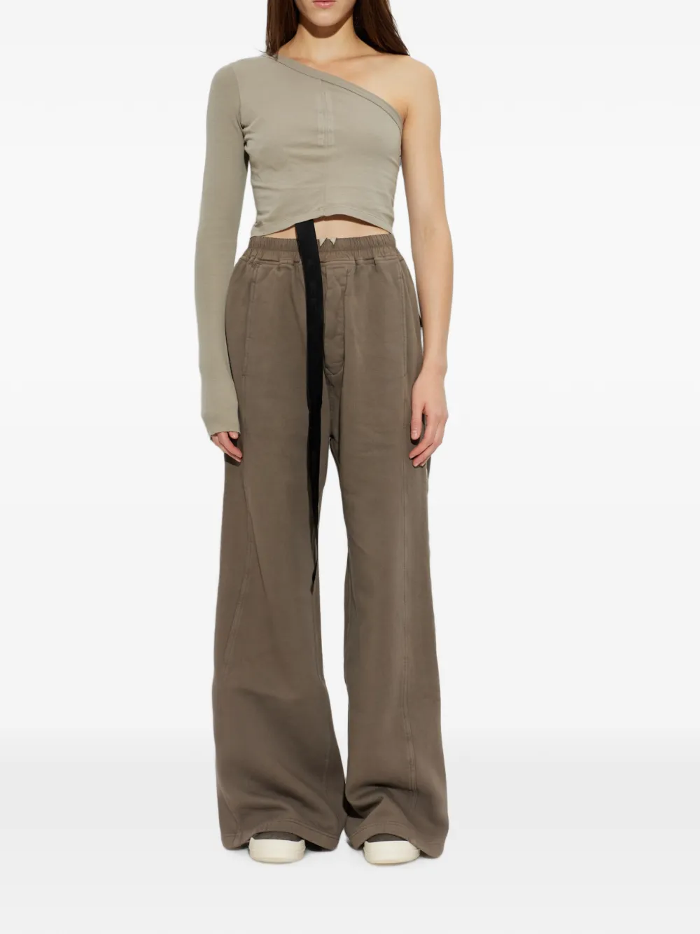 Rick Owens DRKSHDW Asymmetrische top Beige