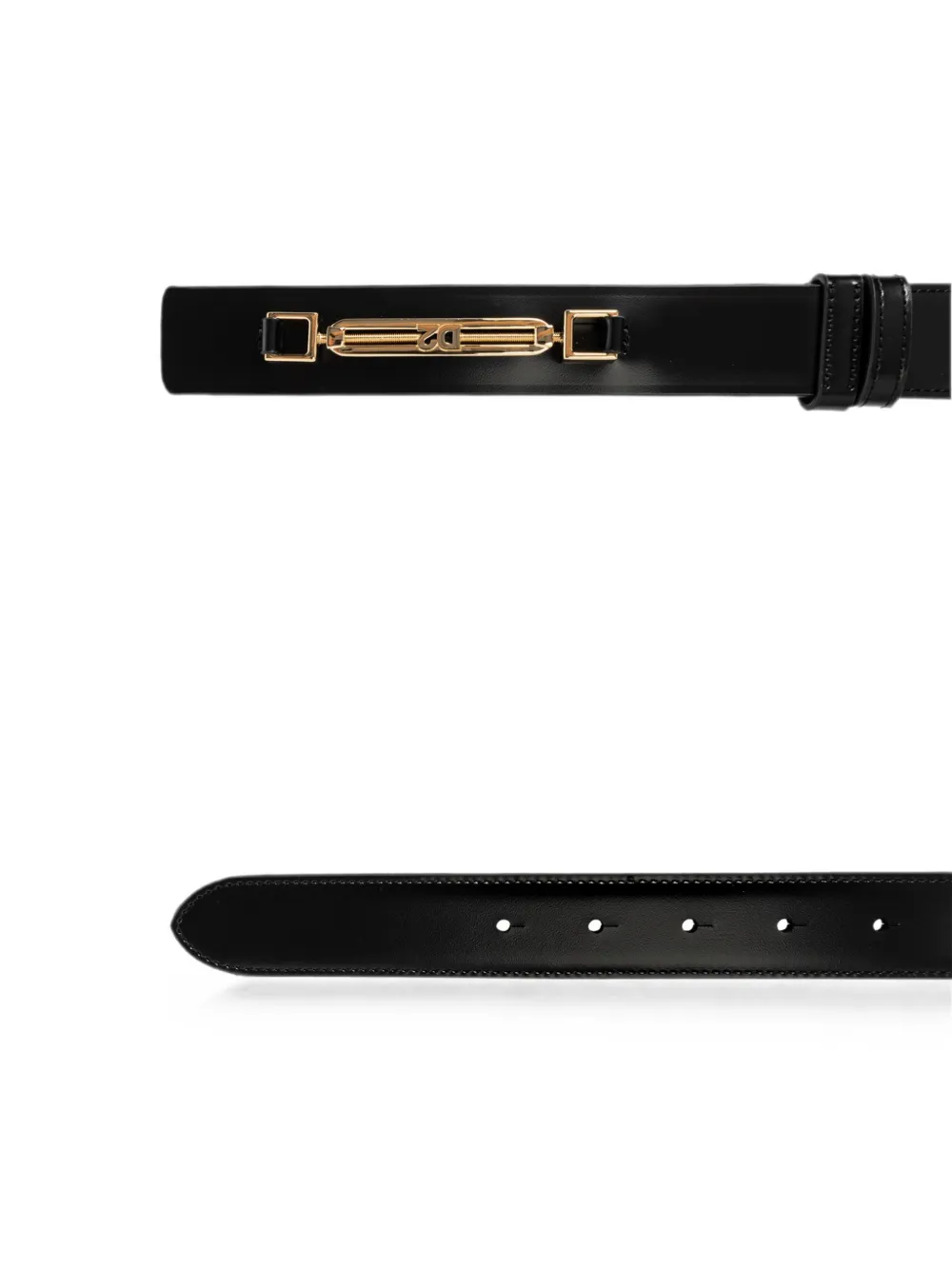 DSQUARED2 Riem met metalen staaf Zwart