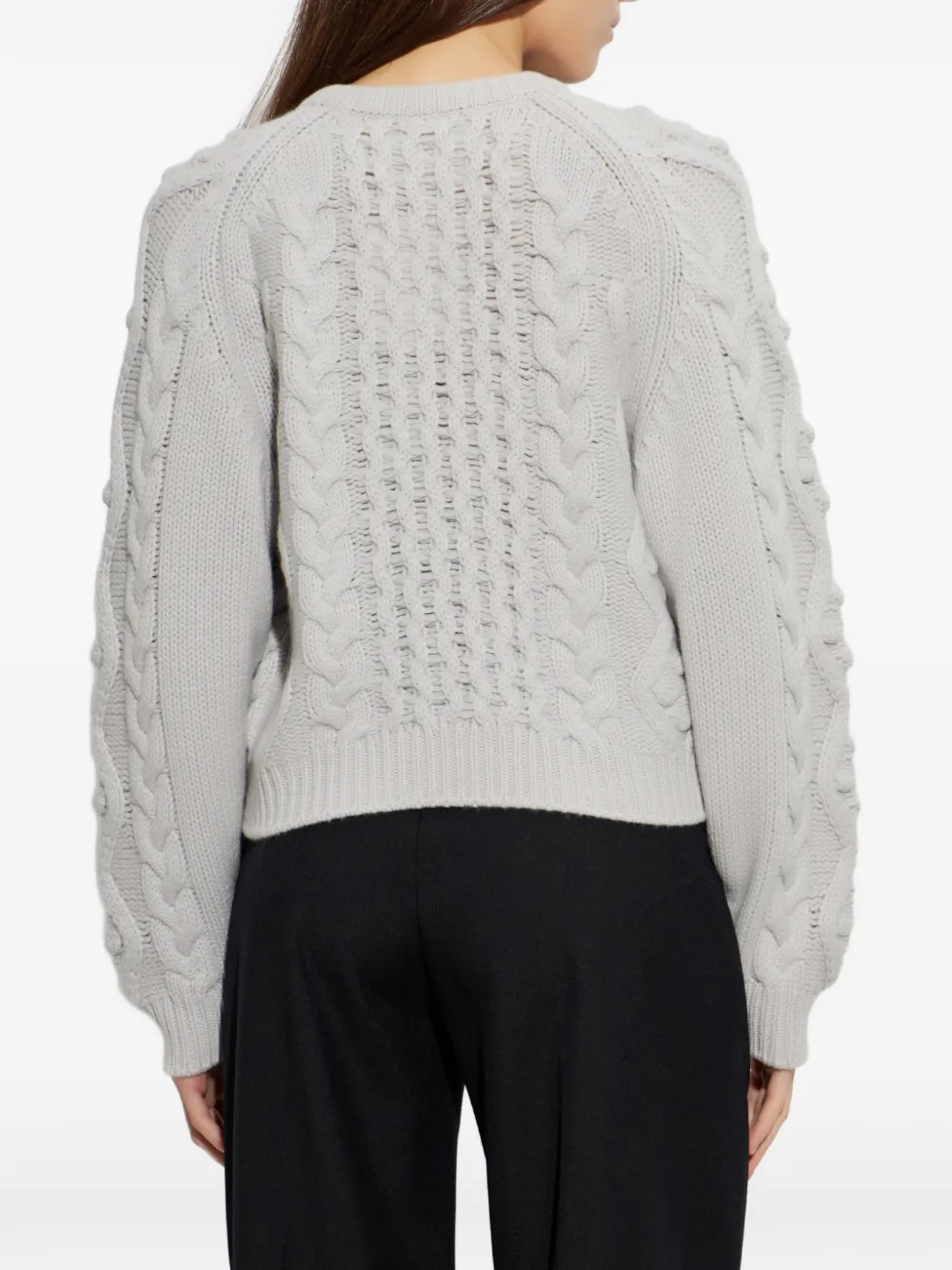 Lisa Yang Winroe kabelgebreid vest Grijs