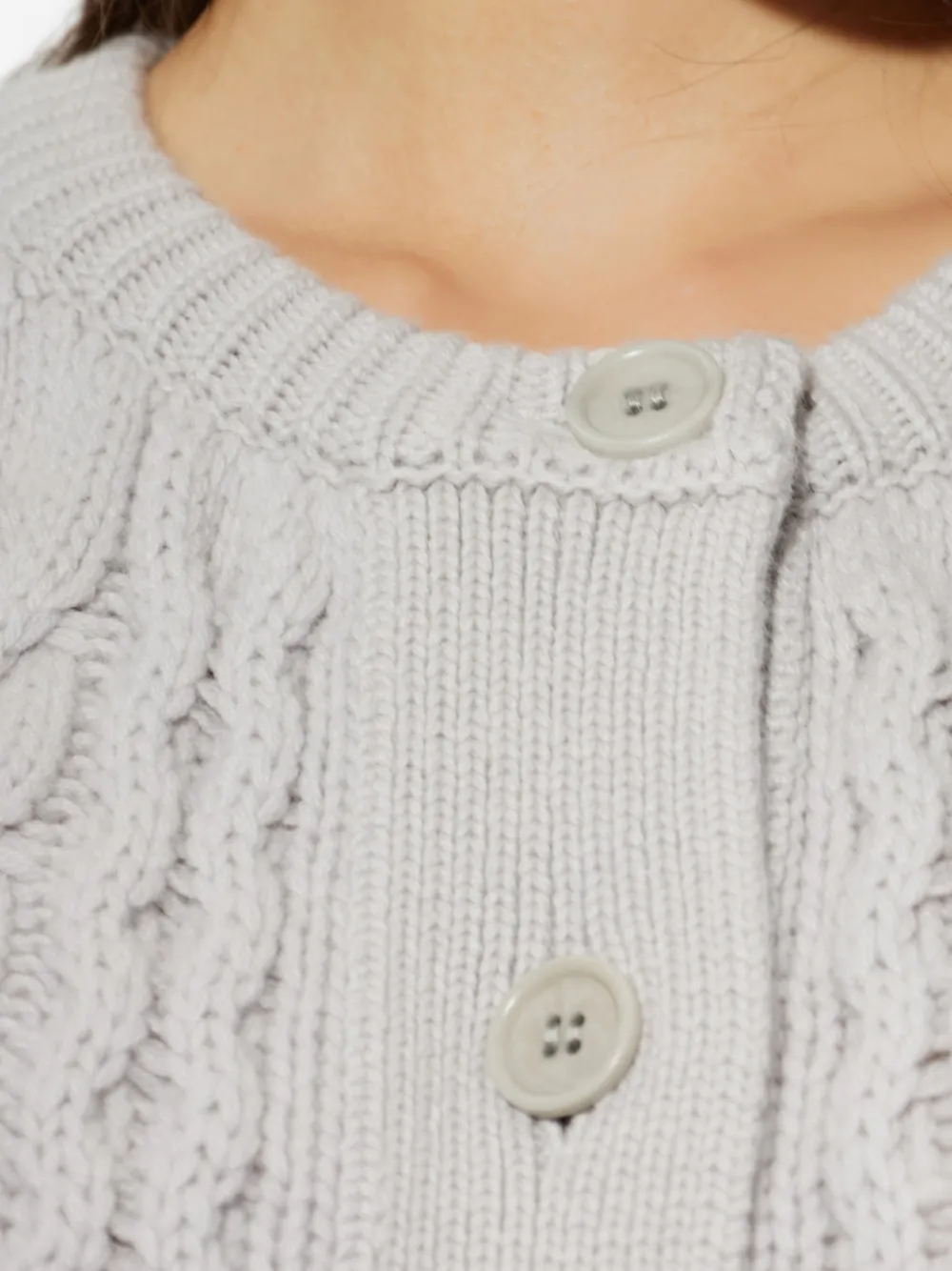 Lisa Yang Winroe kabelgebreid vest Grijs