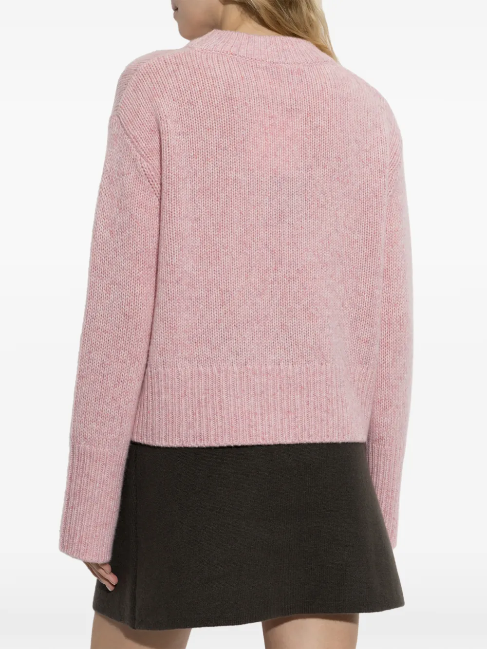 Lisa Yang Karine ribgebreide trui Roze