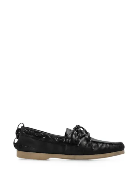 Golden Goose lace-up leather boat shoes
