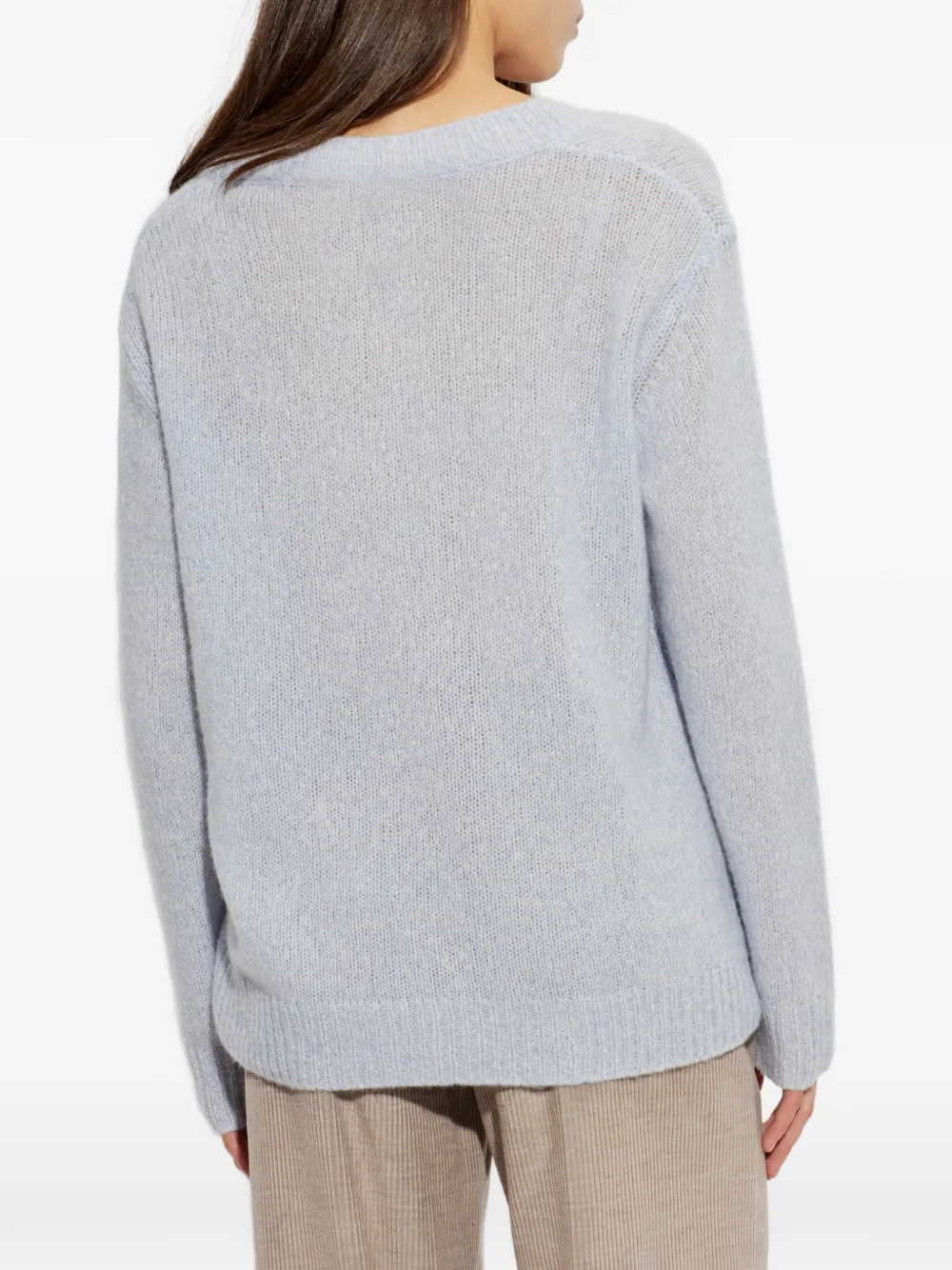 Lisa Yang Leona trui met V-hals Blauw