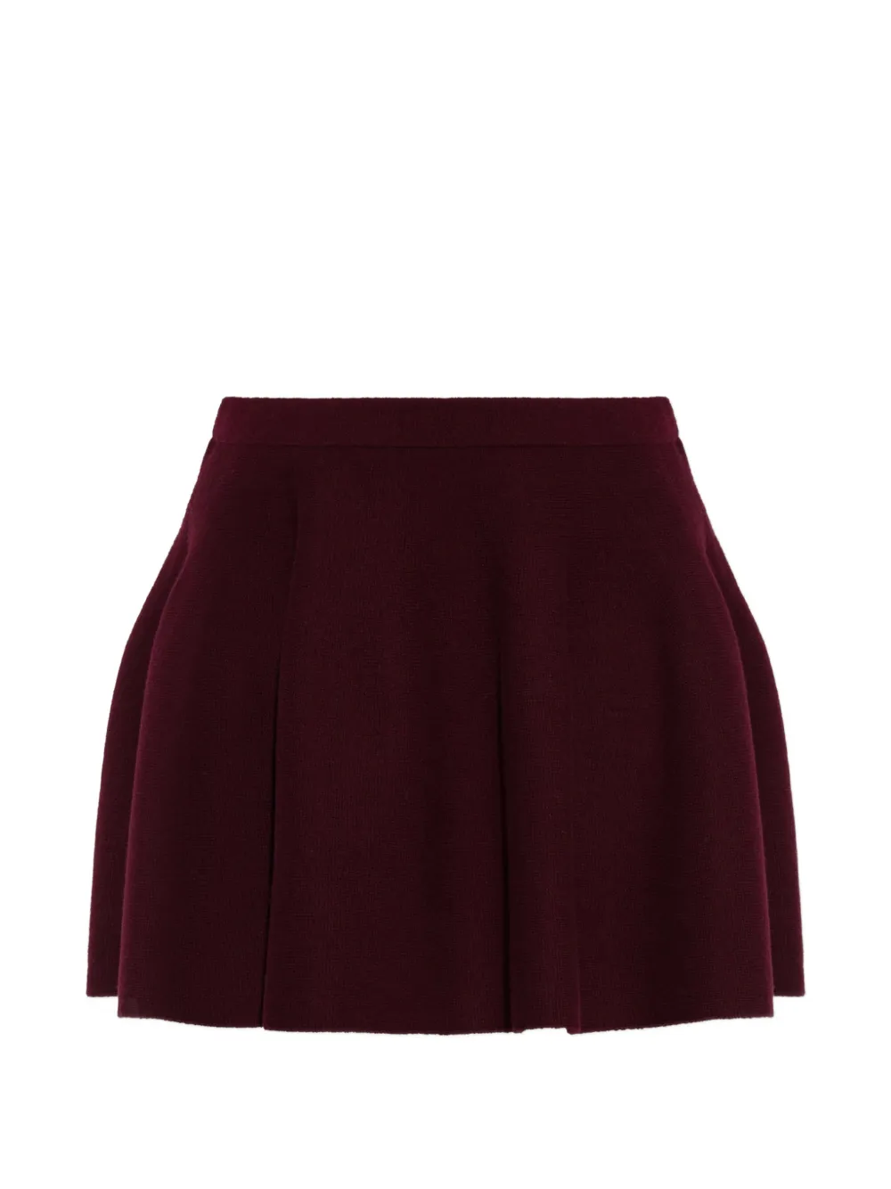 Lisa Yang pleated cashmere mini skirt - Rosso