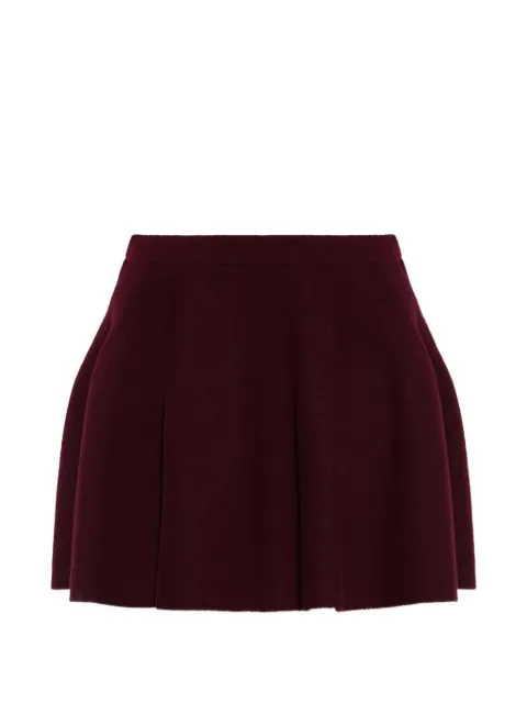 Lisa Yang pleated cashmere mini skirt