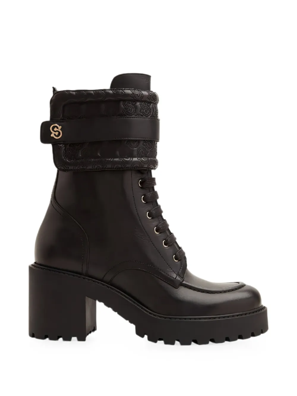 Ferragamo Shiraz lace-up boots Zwart