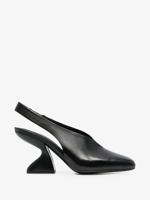 Sloane sculpted-heel pumps