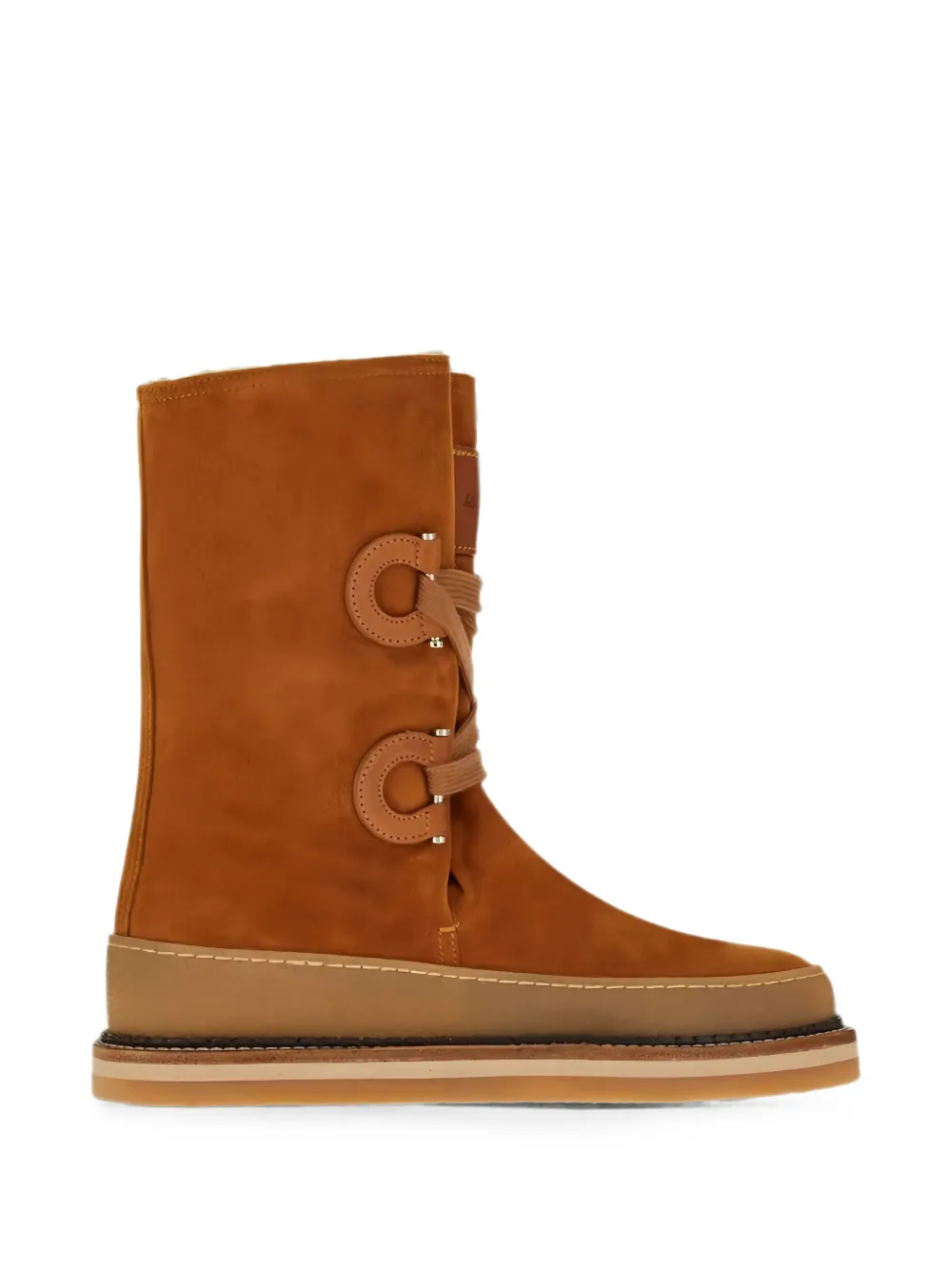 Ferragamo Gancini lace-up boots Bruin