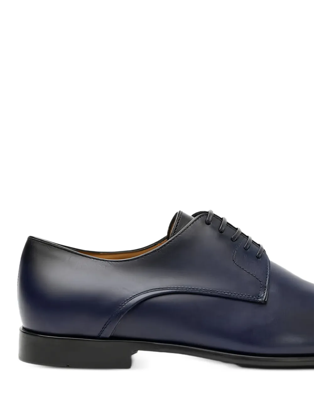 Ferragamo Fosco leren derby schoenen Blauw
