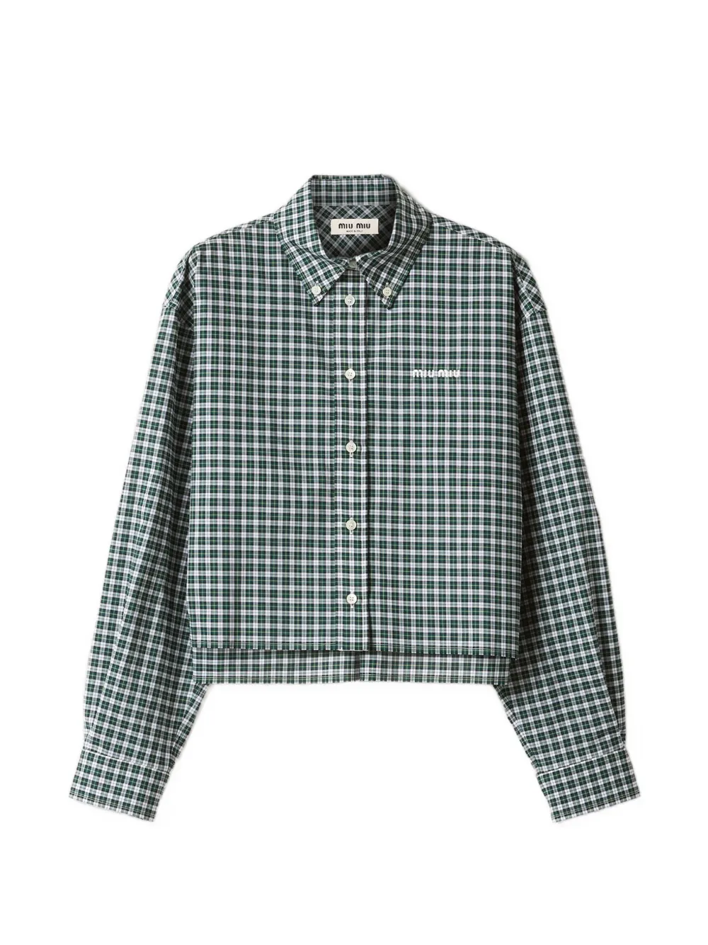 Miu Miu plaid shirt - Verde