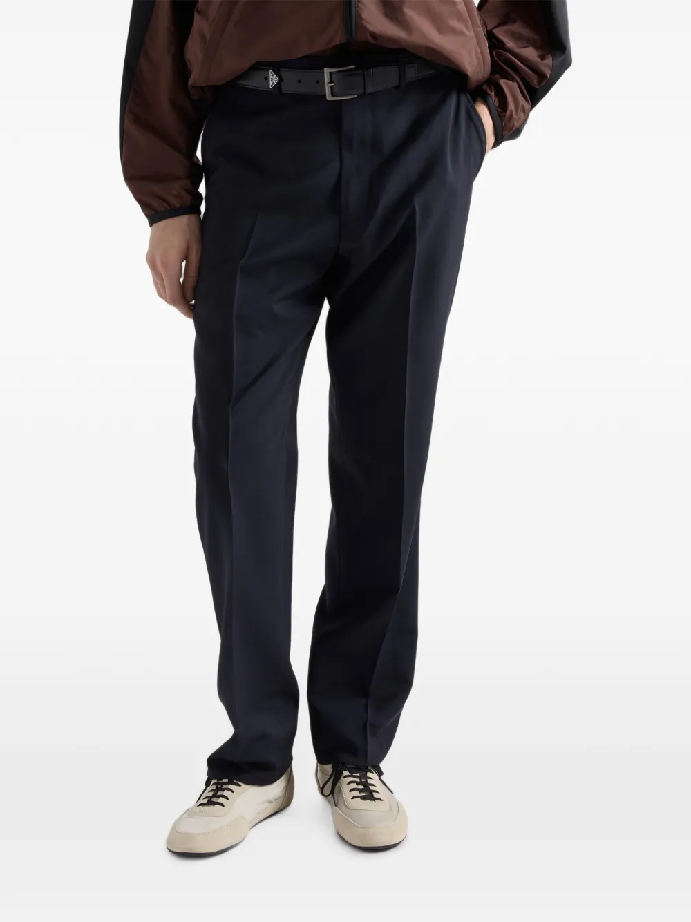 Prada Mohair wollen broek Blauw
