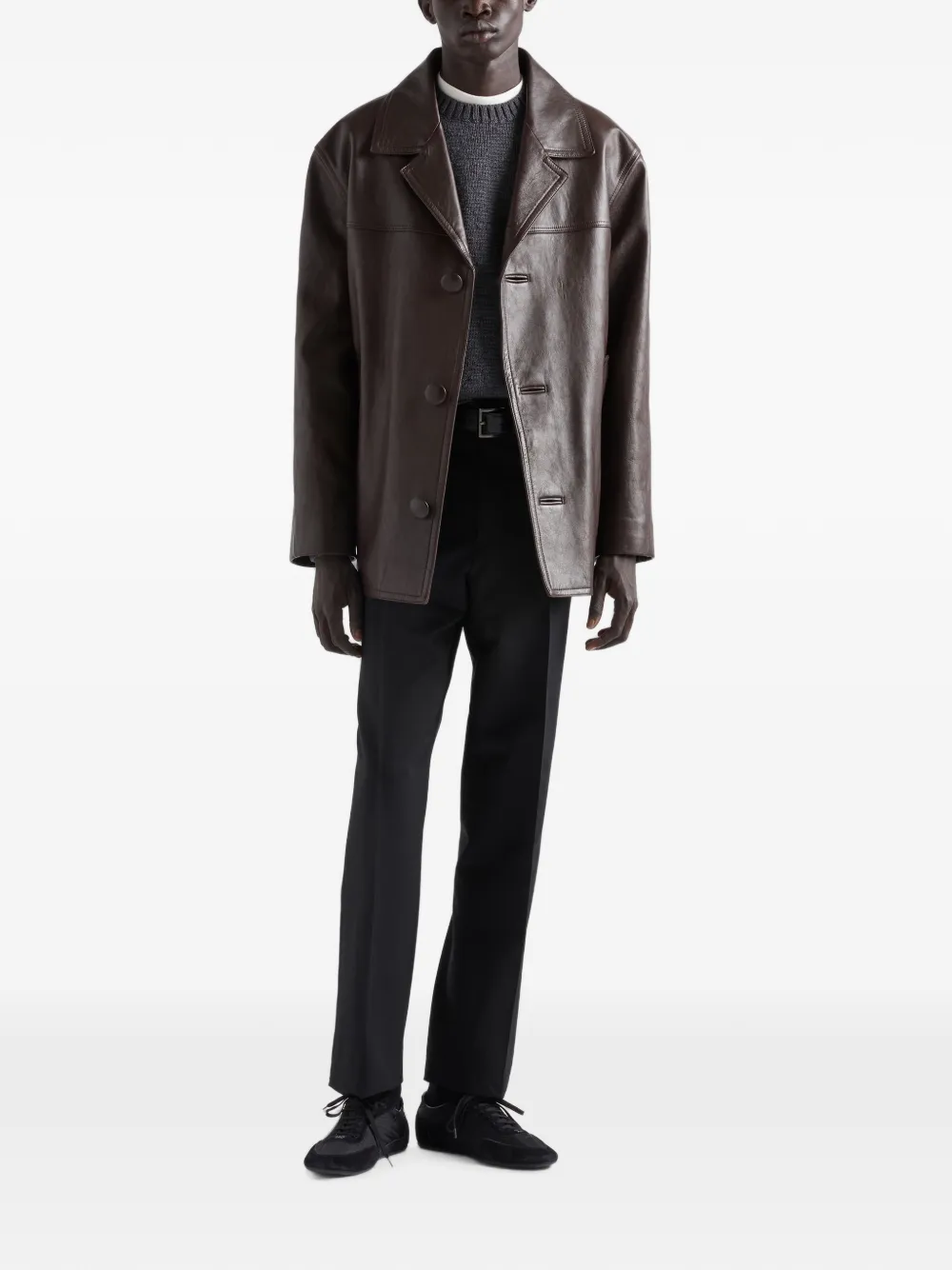 Prada Mohair wollen broek Zwart