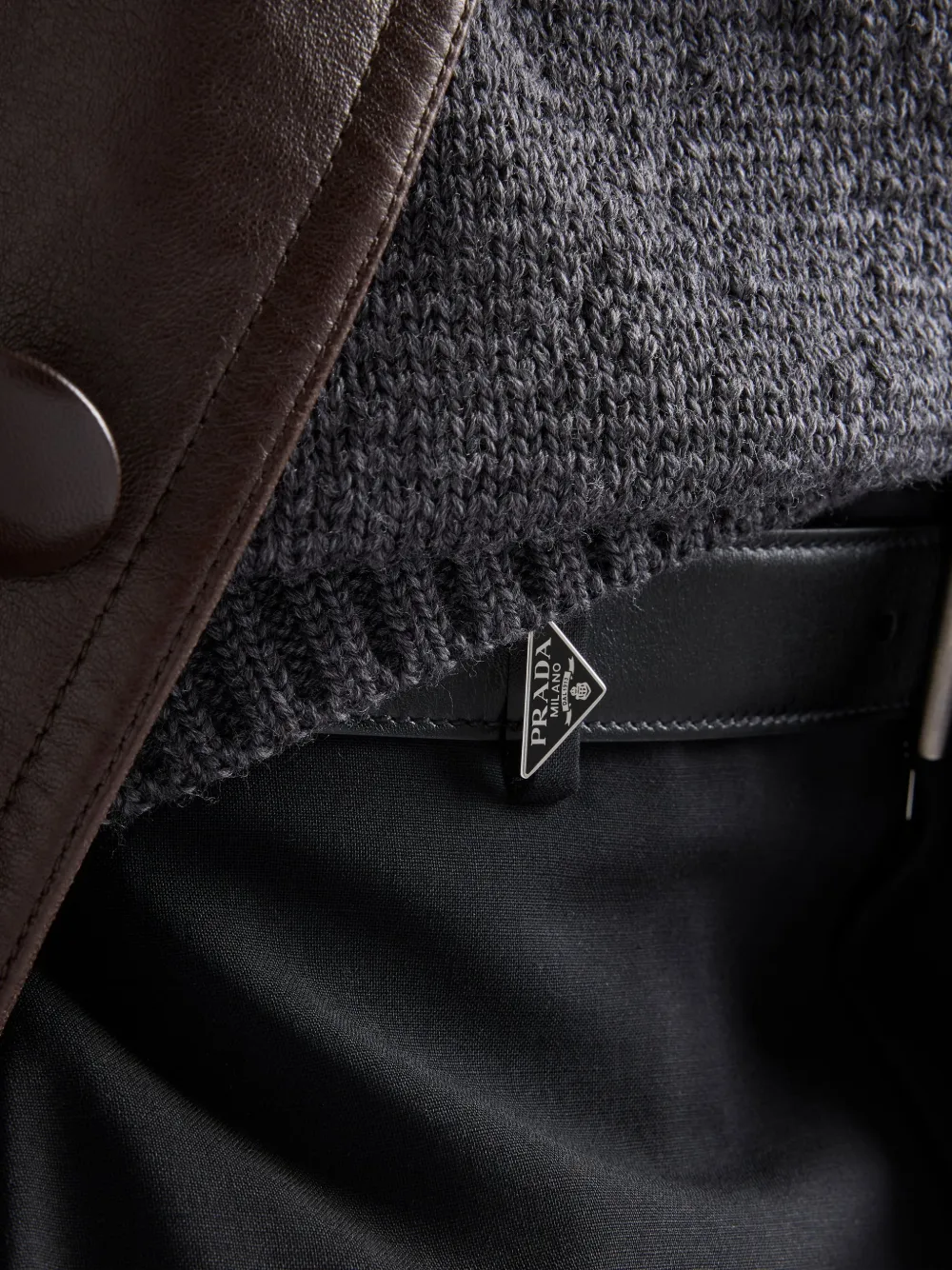 Prada Mohair wollen broek Zwart
