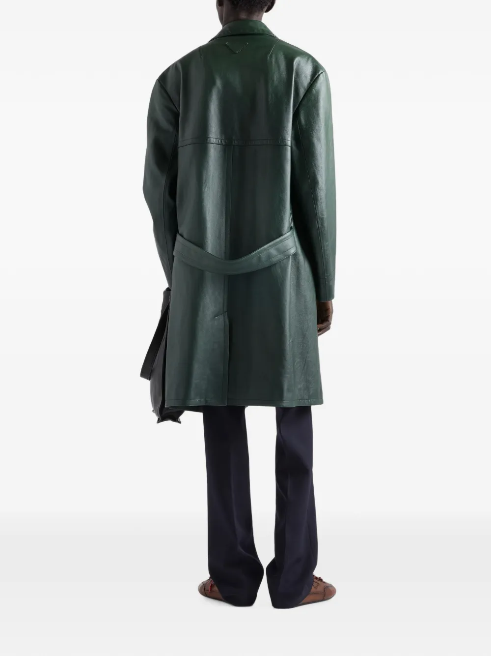 Prada Leren jas Groen