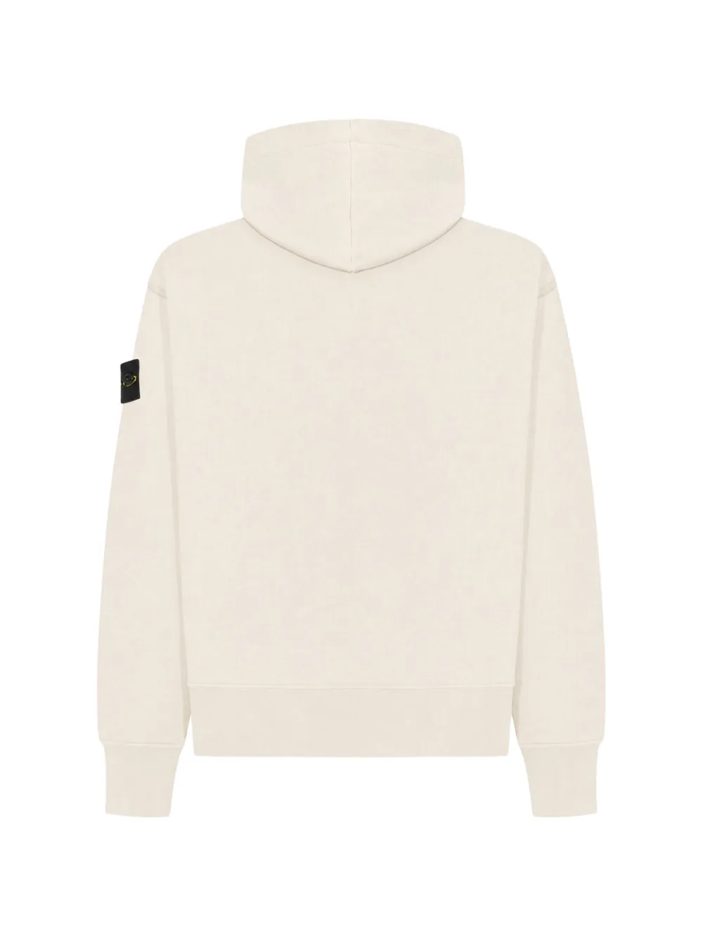 Stone Island 6100009 oversized fleece sweater met capuchon en rits Beige
