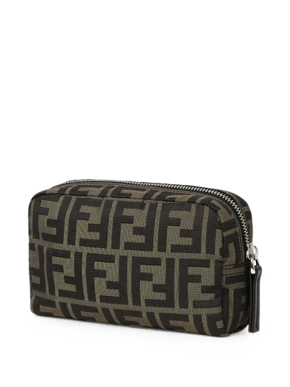 FENDI Toilettas met micro FF-logo Bruin