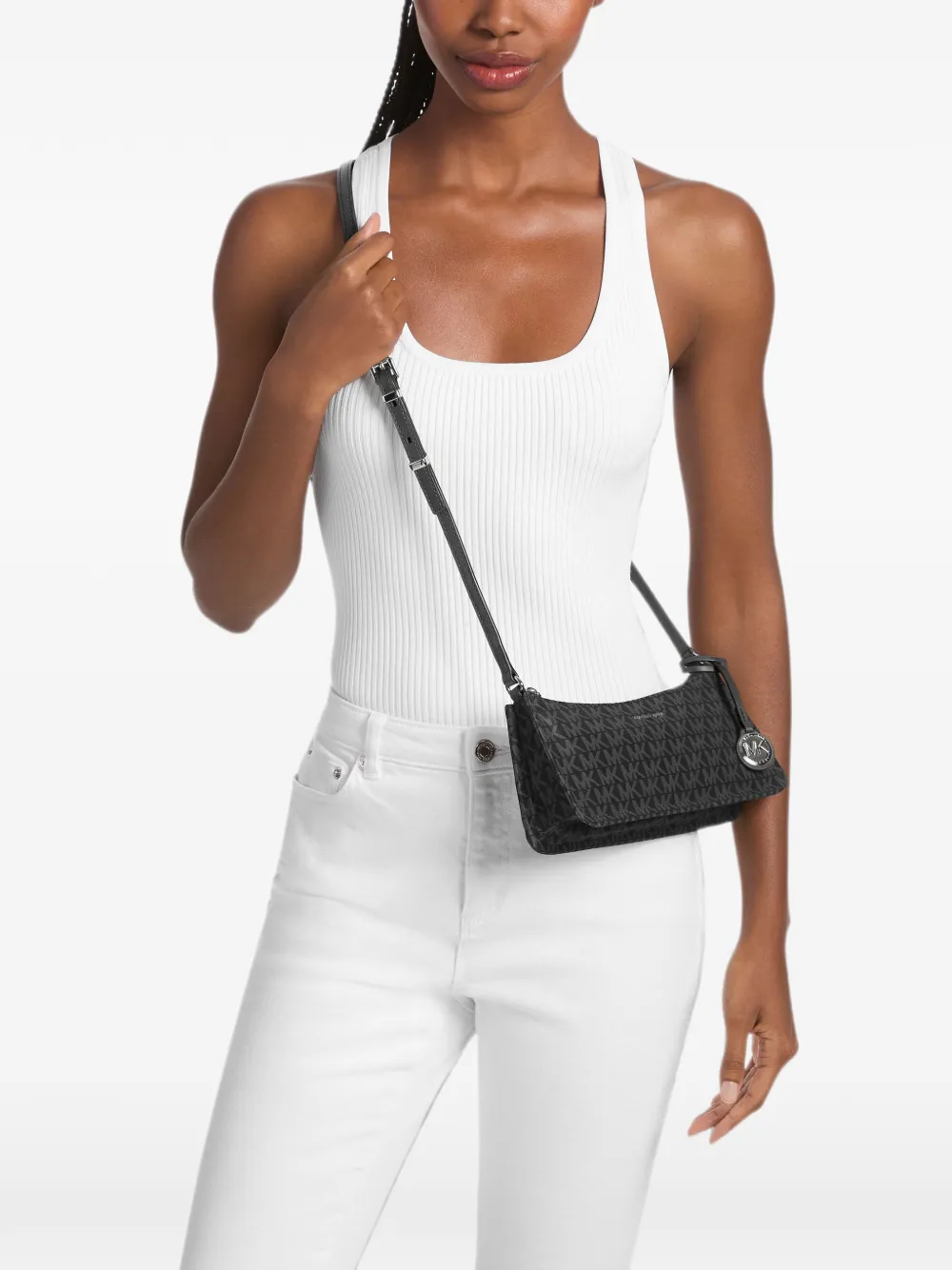 Michael Kors Zadie crossbodytas met monogram Zwart