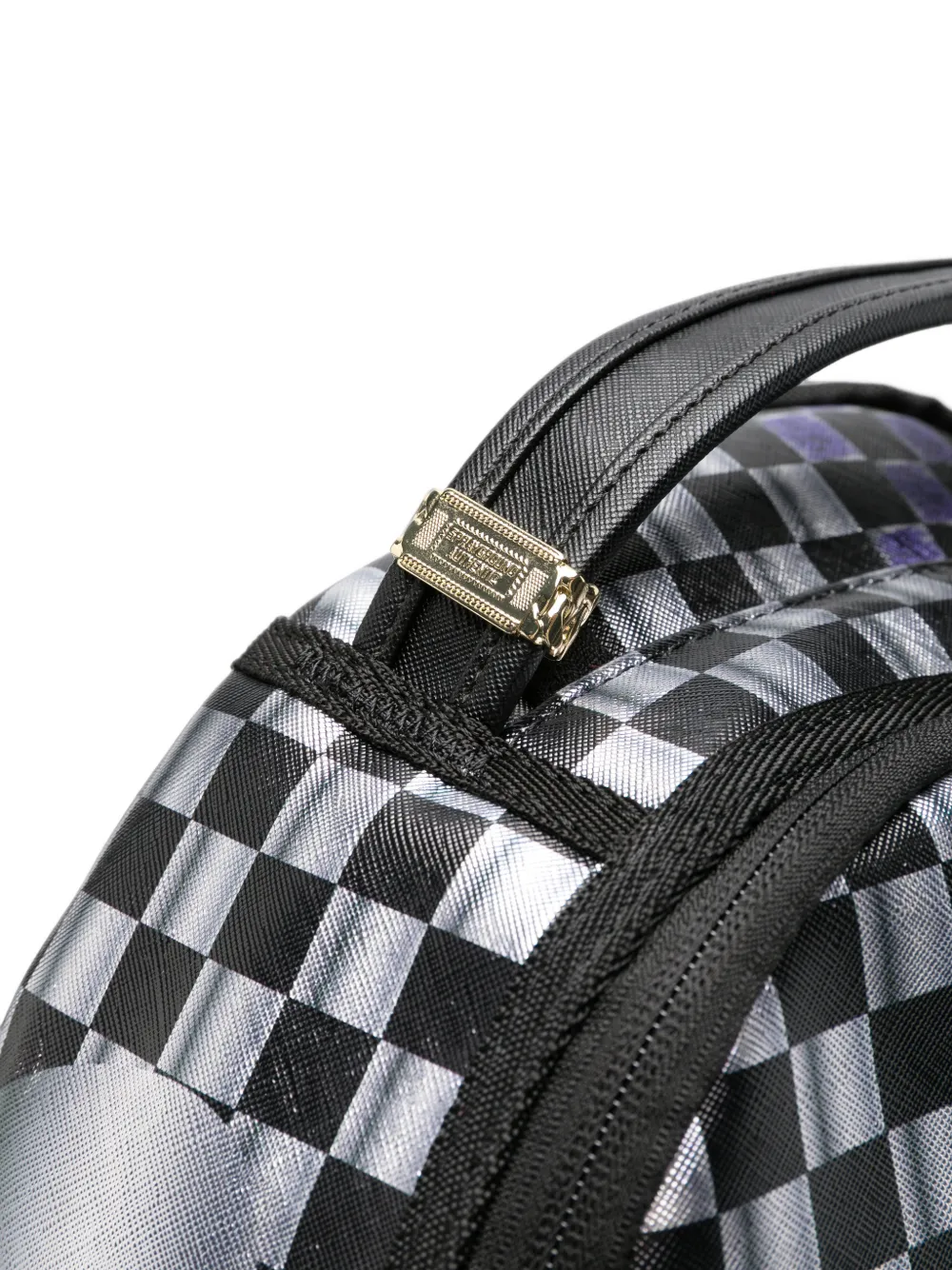 Sprayground Geruite rugzak met print Zwart