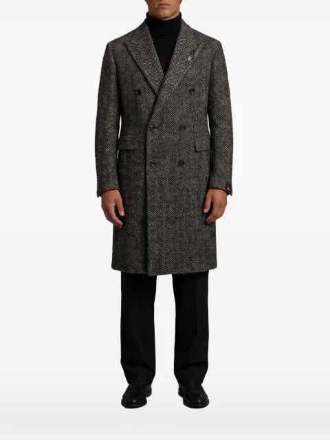 Tagliatore Pino Lerario herringbone coat