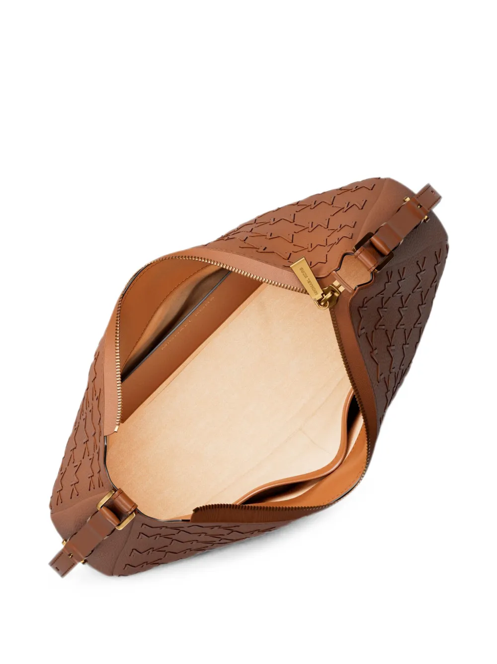 Michael Kors Medium Nolita leren schoudertas Bruin