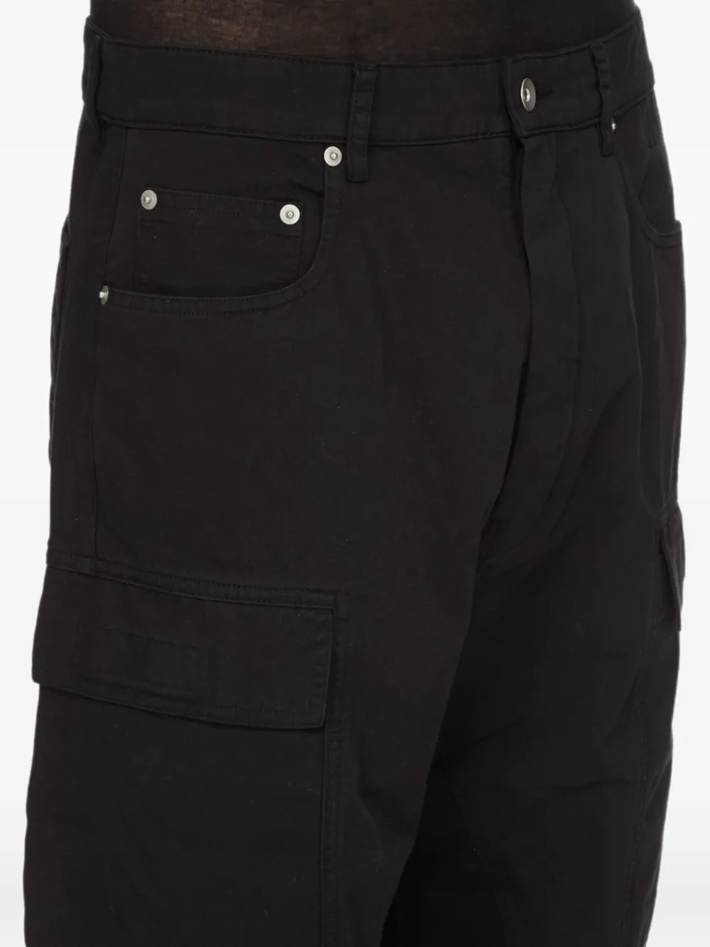 Rick Owens DRKSHDW Tower dubbele cargo jeans van katoenen twill Zwart