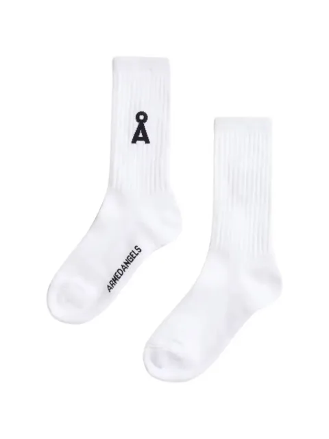 ARMEDANGELS Saamus Bold logo-embroidered ribbed socks