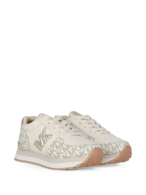 Michael Kors Kids logo-plaque monogram sneakers