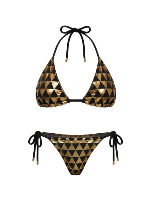 Cynthia Rowley bikini con estampado geométrico